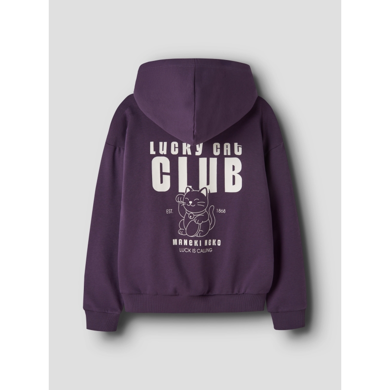Name It NKFODA LS RLX SWE BRU WH BF sweatshirts Purple
