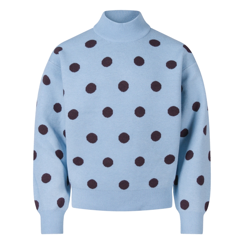 Persival Kenny dot W20239 pullovers Blauw licht