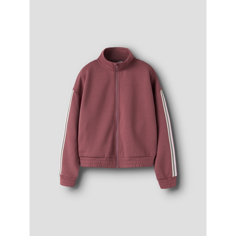 name it NKFNAKUK LS NREG SWEAT CARD UNB vesten oud rose
