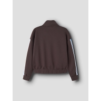 name it NKFNAKUK LS NREG SWEAT CARD UNB vesten bruin