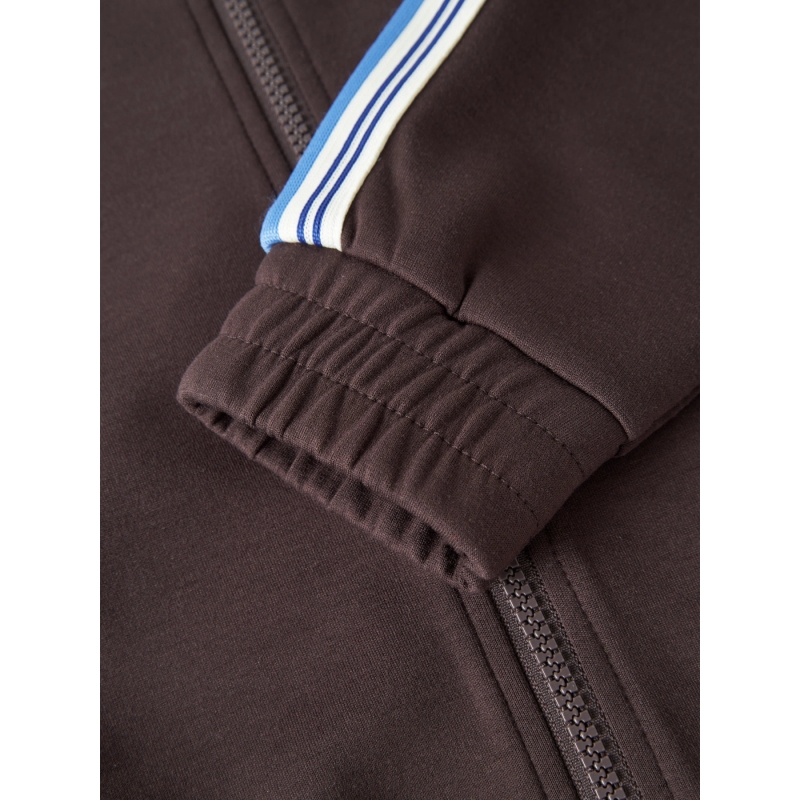 name it NKFNAKUK LS NREG SWEAT CARD UNB vesten bruin