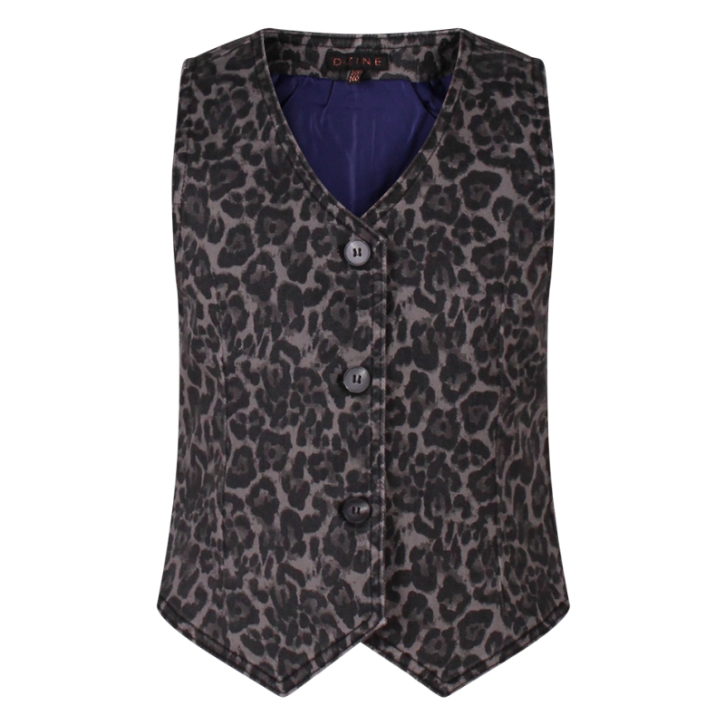D-zine Tamilla W10098 gilet Grijs donker