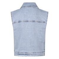 D-zine Nola gilet Z10335 gilet Denim licht gebleekt