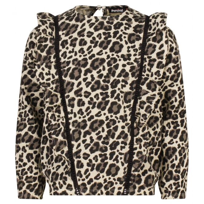 Persival Persival 3110506 W10083 Beige 19.SAND.W25 Persival 3110506 W10083 Meisjes blouses lange mouw Beige bestel je online bij www.bertusmode.nl/