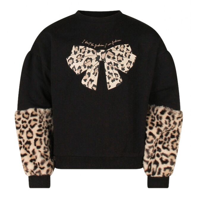 Persival Persival Nelly W10232 Zwart black Persival Nelly W10232 Meisjes sweatshirt Zwart bestel je online bij www.bertusmode.nl/