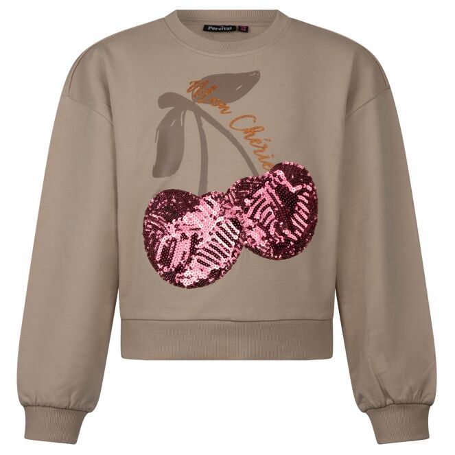 Persival Persival 3210400 Z10005 Beige 07.SAND.S26 Persival 3210400 Z10005 Meisjes sweatshirt Beige bestel je online bij www.bertusmode.nl/