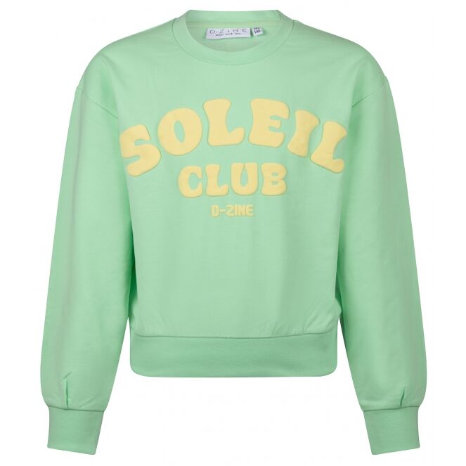 D-zine D-zine Anneleen Z10422 Groen green ash D-zine Anneleen Z10422 Meisjes sweatshirt Groen bestel je online bij www.bertusmode.nl/