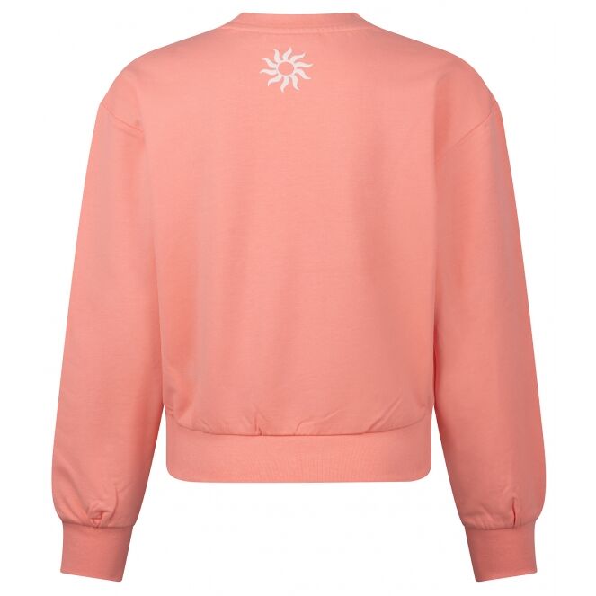 D-zine D-zine Anneleen Z10422 Oranje peach pink D-zine Anneleen Z10422 Meisjes sweatshirt Oranje bestel je online bij www.bertusmode.nl/