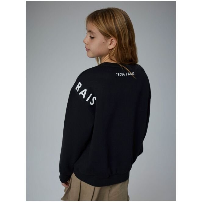 name it name it NKFODIKA LS RLX SWEAT BRU BF Zwart Black name it NKFODIKA LS RLX SWEAT BRU BF Meisjes sweatshirt Zwart bestel je online bij www.bertusmode.nl/