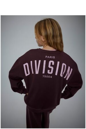 name it name it NKFODIKA LS RLX SWEAT BRU BF Paars Sassafras