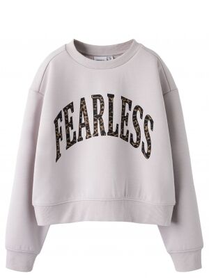 name it name it NKFBIMA LS RLX SHORT SWEAT UNB BOX Paars