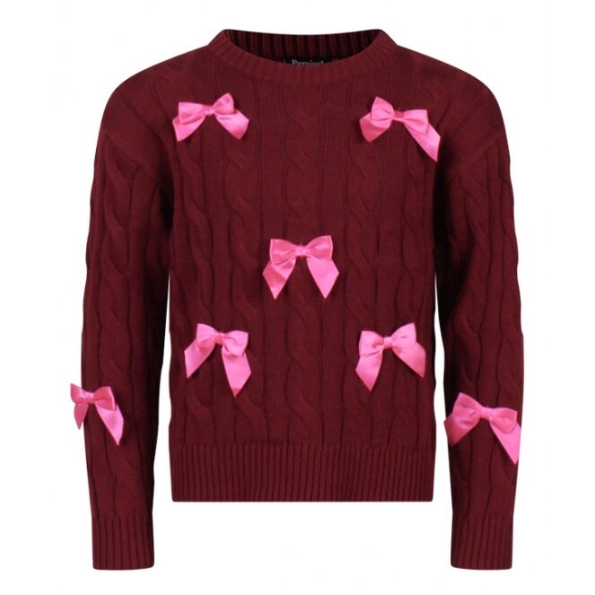 Persival Persival 3110301 W10056 Bordeaux rood 10.WINE.W25 Persival 3110301 W10056 Meisjes pullover Bordeaux rood bestel je online bij www.bertusmode.nl/