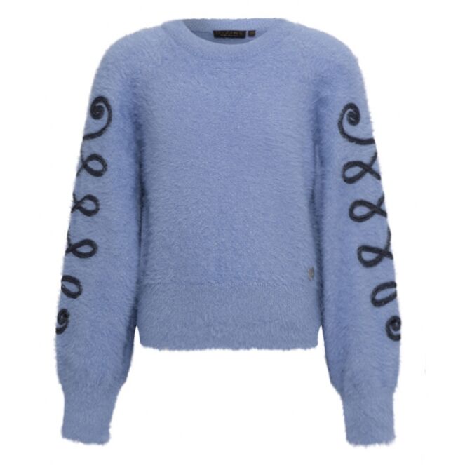 D-zine D-zine Tessy W10106 Blauw ice D-zine Tessy W10106 Meisjes pullover Blauw bestel je online bij www.bertusmode.nl/