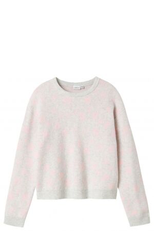 name it name it NKFOLINE LS KNIT BF Grijs Light Grey Melange name it name it NKFOLINE LS KNIT BF Grijs Light Grey Melange