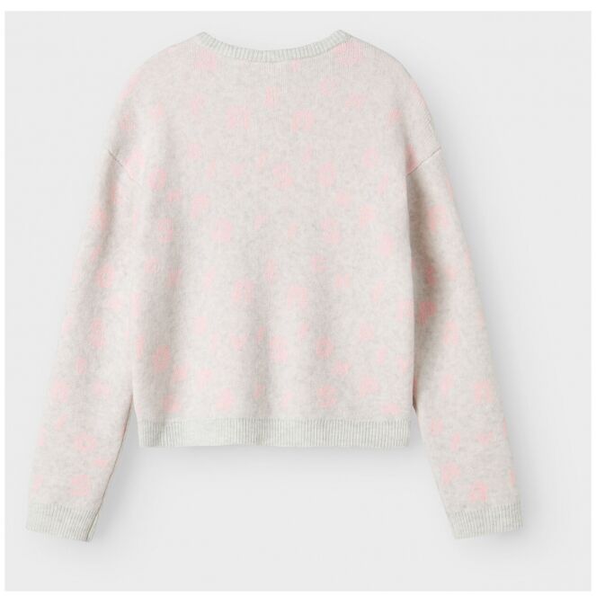 name it name it NKFOLINE LS KNIT BF Grijs Light Grey Melange name it NKFOLINE LS KNIT BF Meisjes pullover Grijs bestel je online bij www.bertusmode.nl/