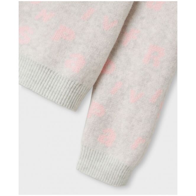 name it name it NKFOLINE LS KNIT BF Grijs Light Grey Melange name it NKFOLINE LS KNIT BF Meisjes pullover Grijs bestel je online bij www.bertusmode.nl/