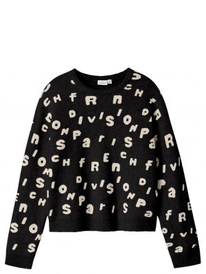 name it name it NKFOLINE LS KNIT BF Zwart