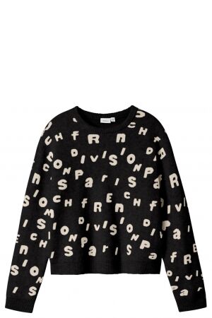 name it name it NKFOLINE LS KNIT BF Zwart Black name it name it NKFOLINE LS KNIT BF Zwart Black