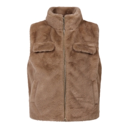 D-zine GJ-66188 W10338 meisjes Meisjes bodywarmer Taupe