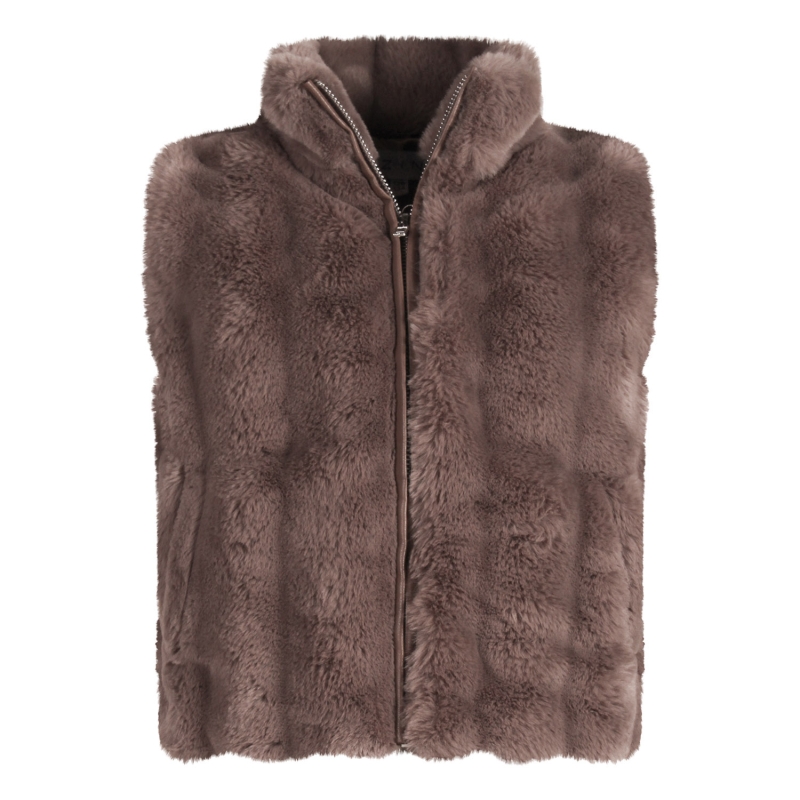 D-zine GJ-83694 W20379 bodywarmers Bruin taupe
