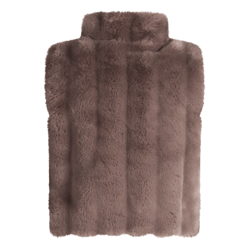 D-zine GJ-83694 W20379 bodywarmers Bruin taupe