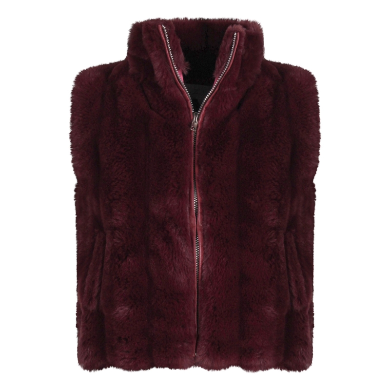 D-zine GJ-83694 W20379 bodywarmers Rood bordo