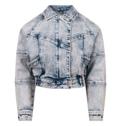 D-zine Avalynn Z10078 meisjes Meisjes denim jack Denim licht gebleekt