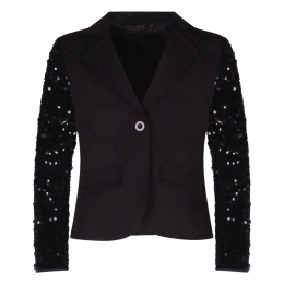 D-zine 404151G W10519 meisjes Meisjes blazer/jasje Zwart