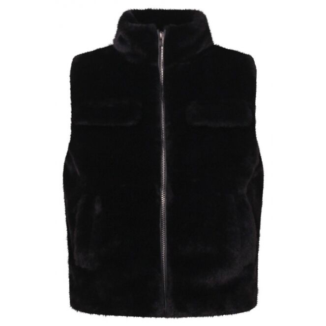 D-zine D-zine GJ-66188 W10338 Zwart black D-zine GJ-66188 W10338 Meisjes bodywarmer Zwart bestel je online bij www.bertusmode.nl/