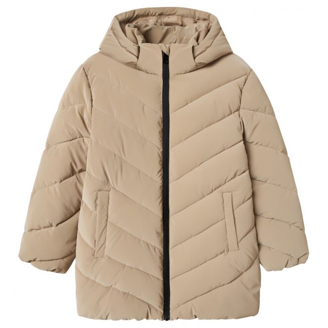 name it name it NKFMARISA JACKET MIDI Bruin Silver Mink name it NKFMARISA JACKET MIDI Meisjes buiten jack Bruin bestel je online bij www.bertusmode.nl/