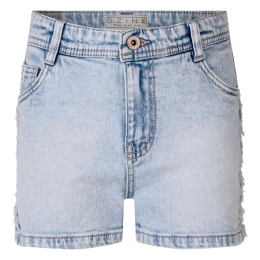 D-zine Marrobie short Z10334 meisjes bermuda Denim licht gebleekt