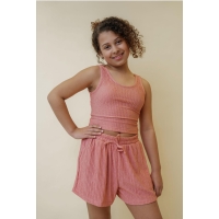 D-zine Arenda Z10182 bermudas Oud rose