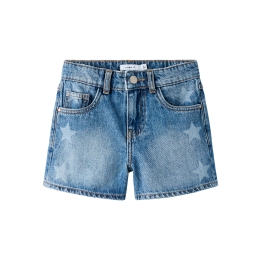 name it NKFROSE HW MOM LASER DNMSHORTS 2225-AC F meisjes bermuda Blue