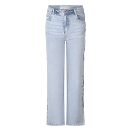 D-zine Marrobie Z10321 meisjes lange broek Denim licht gebleekt