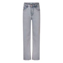 D-zine Mabel Z10357 meisjes lange broek Denim licht gebleekt