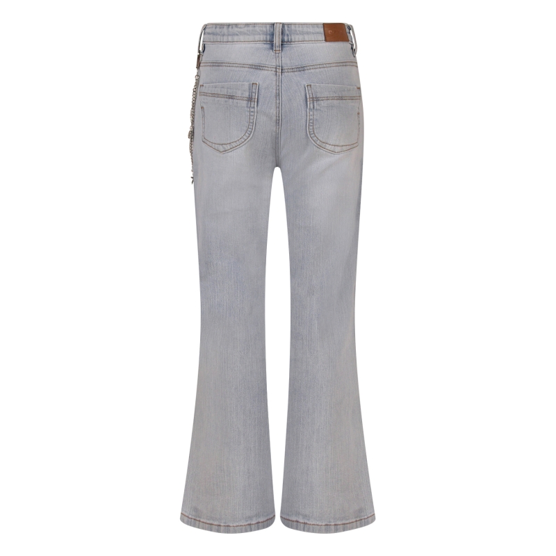 D-zine Asenlieke Z10060 lange broeken Denim licht gebleekt