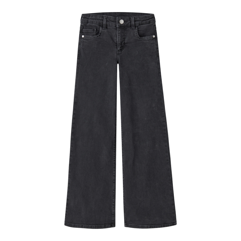 name it NKFPOLLY X-WIDE JEANS 3057-FR NOOS lange broeken Black