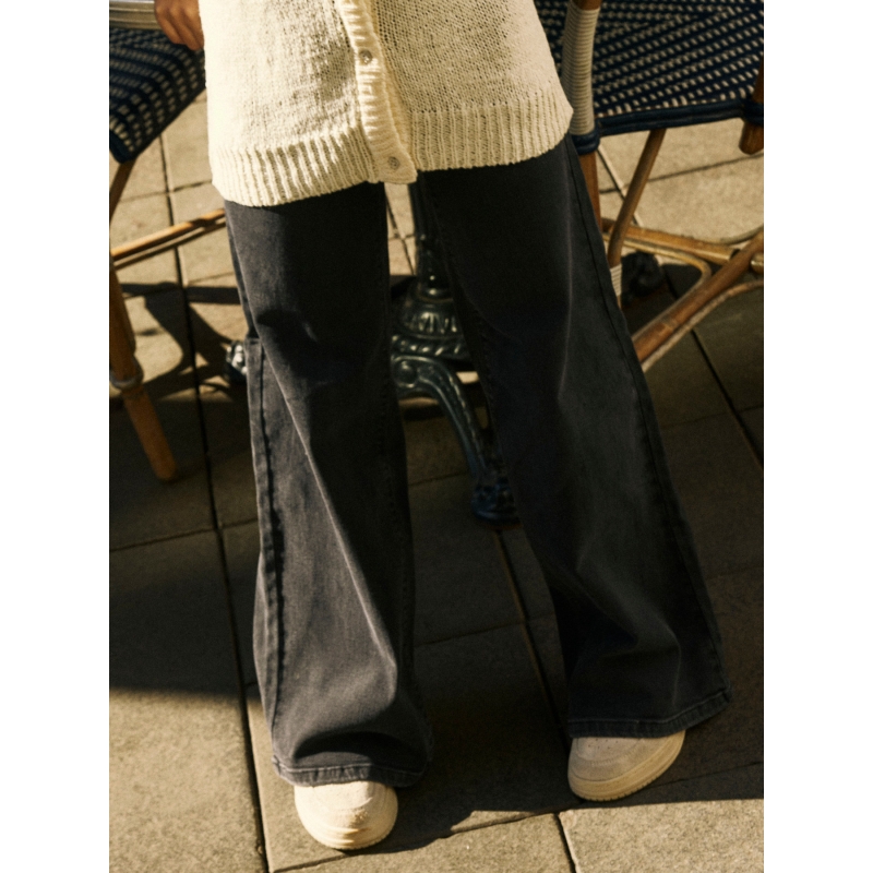 name it NKFPOLLY X-WIDE JEANS 3057-FR NOOS lange broeken Black