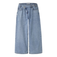 name it NKFBELLA X-WIDE CLOSURE JEANS 8181-BE lange broeken Blue