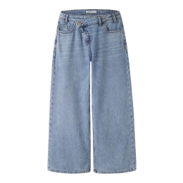 name it NKFBELLA X-WIDE CLOSURE JEANS 8181-BE meisjes lange broek Blue