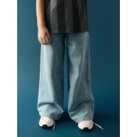 name it NKFBELLA X-WIDE CLOSURE JEANS 8181-BE lange broeken Blue