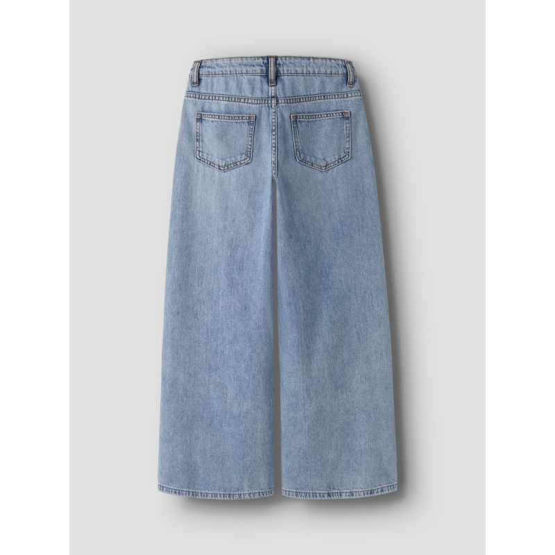 name it NKFBELLA X-WIDE CLOSURE JEANS 8181-BE lange broeken Blue