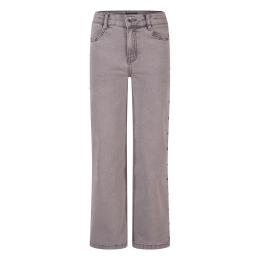 D-zine Stud W20240 meisjes lange broek Denim grey