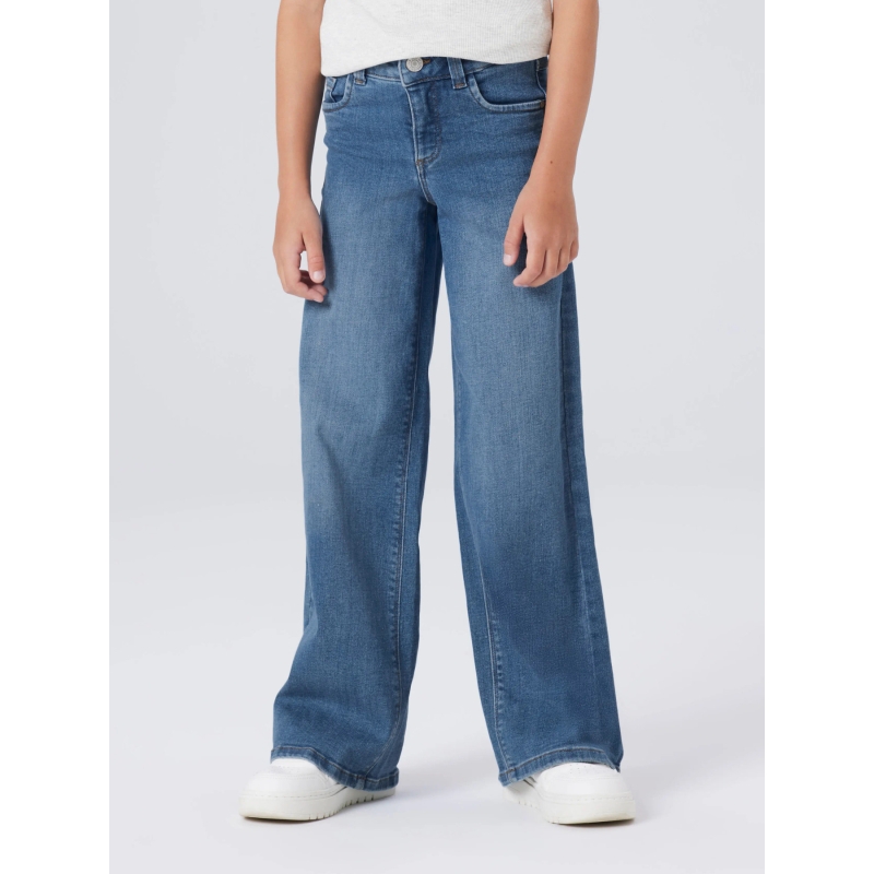 name it NKFPOLLY X-WIDE JEANS 3057-FR NOOS lange broeken Blue