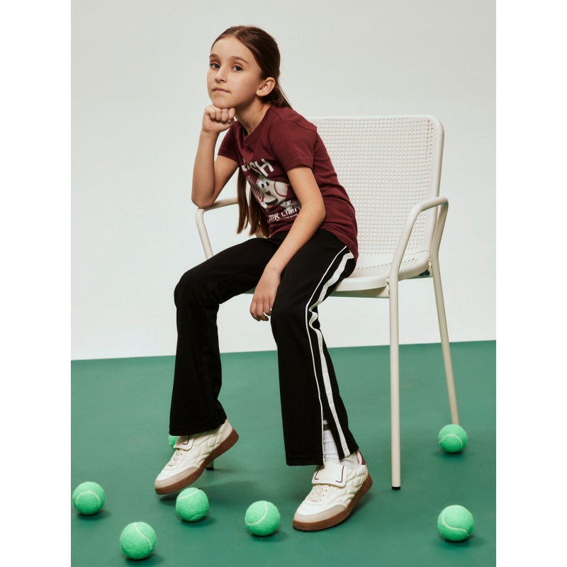 name it NKFTESMIN BOOTCUT PANT lange broeken Black