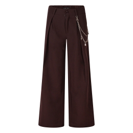 D-zine Beele W20075 meisjes lange broek Bruin donker