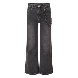 D-zine Bowa W20132 meisjes lange broek Denim grey