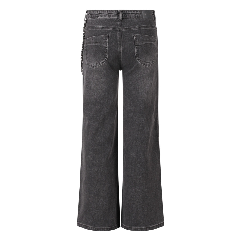 D-zine Bowa W20132 lange broeken Denim grey