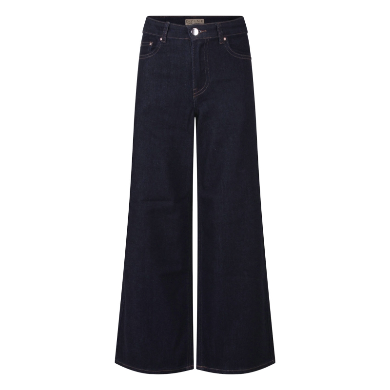 D-zine Brieke W20130 lange broeken Denim darkwashed