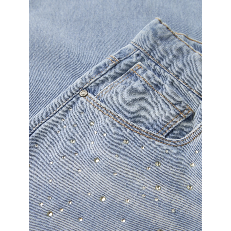 name it NKFBELLA WIDE RHINE JEANS 6608-IM lange broeken Blue